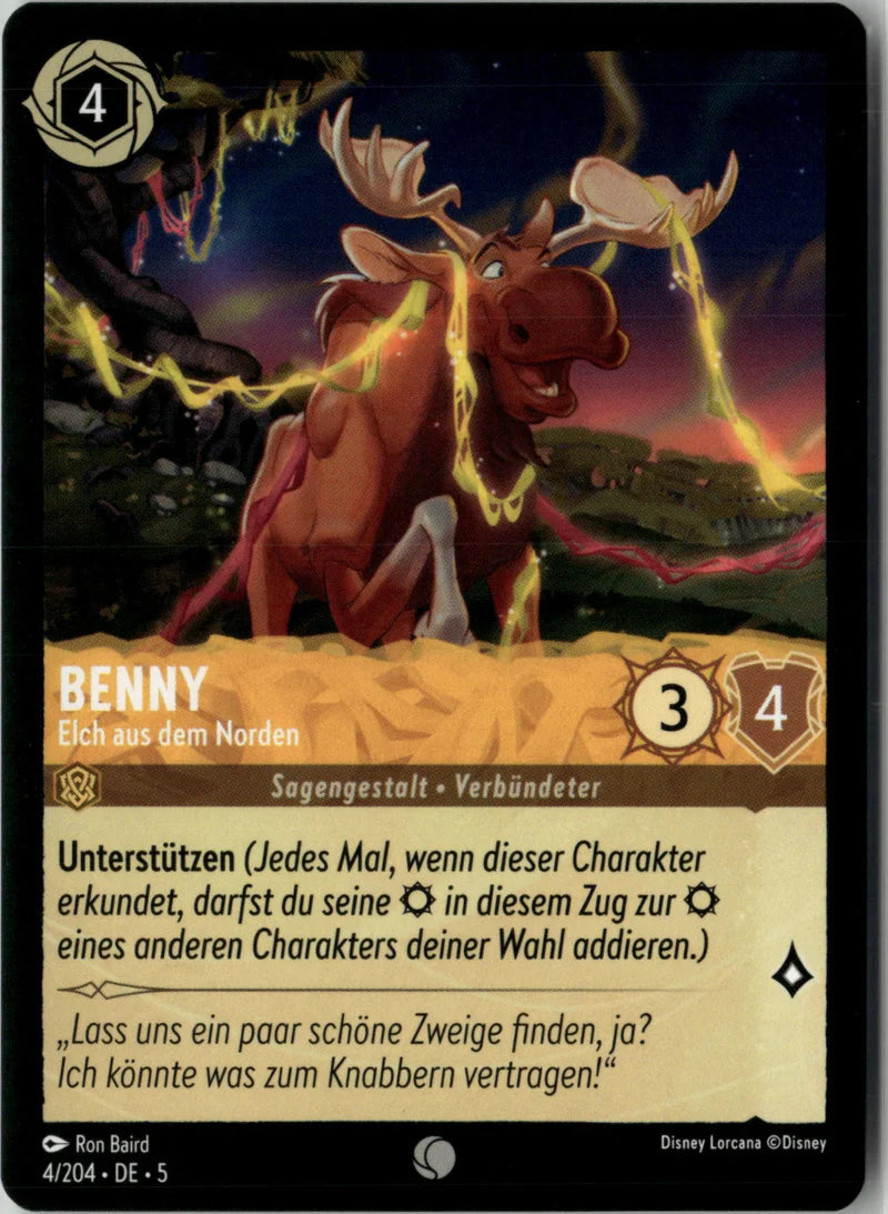 Benny - Elch aus dem Norden 4 Himmelsleuchten Deutsch Near Mint Disney Lorcana Karte