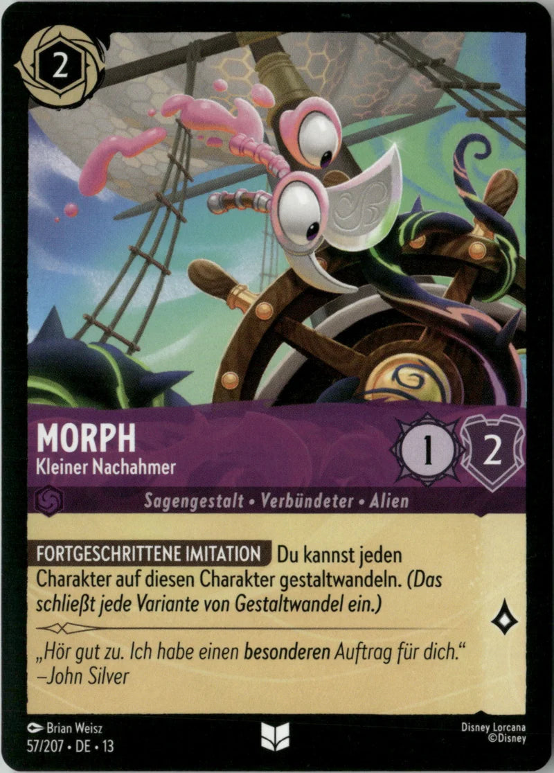 Morph - Kleiner Nachahmer 57 Angriff der Ranke! Deutsch Near Mint Disney Lorcana Karte