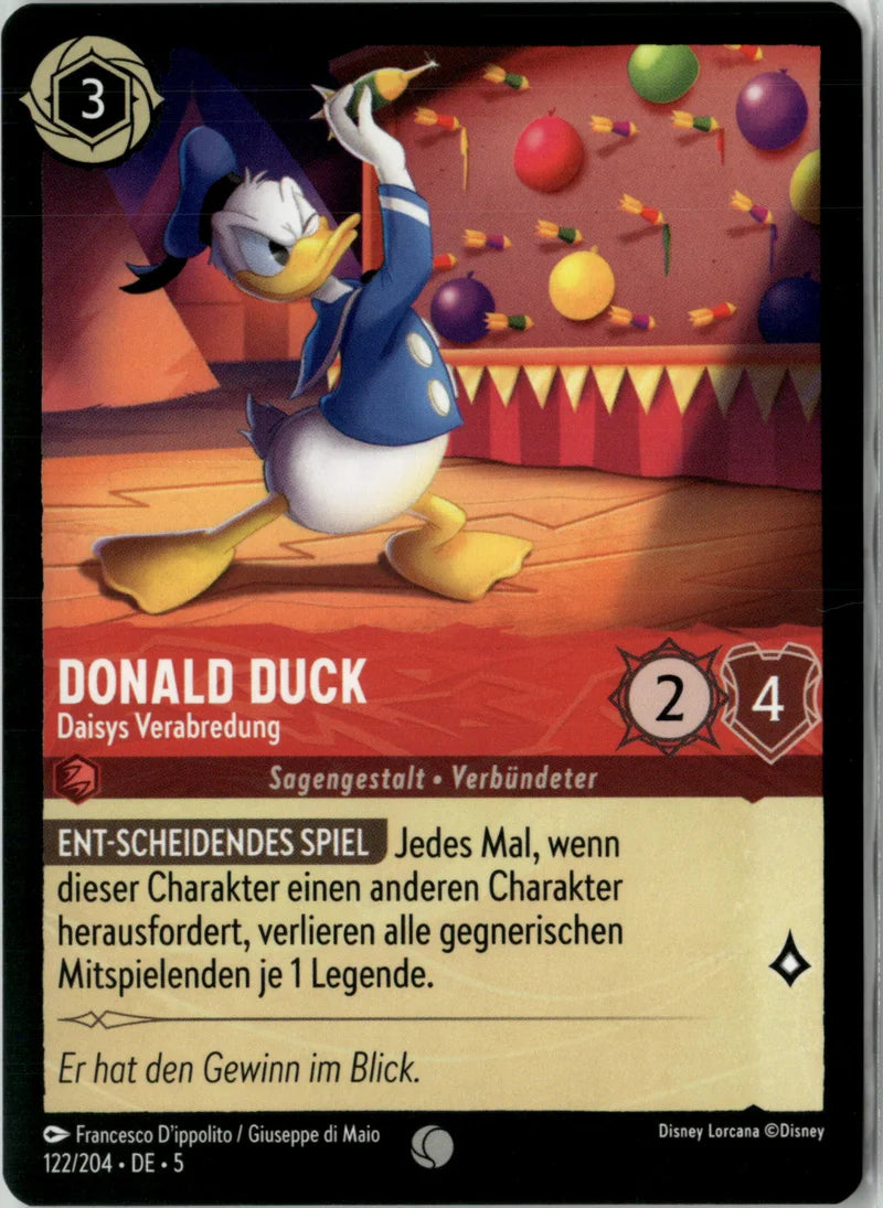 Donald Duck - Daisys Verabredung 122 Himmelsleuchten Deutsch Near Mint Disney Lorcana Karte