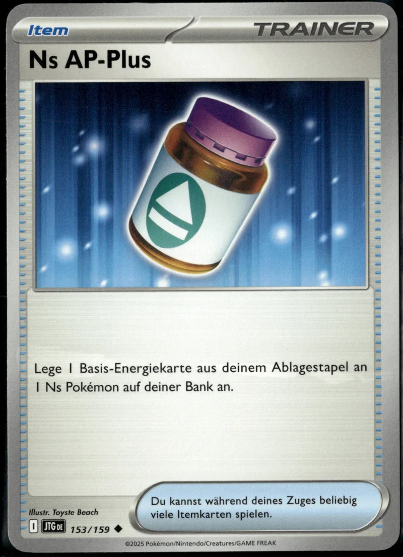 Ns AP-Plus 153 Reisegefährten Deutsch Near Mint Pokémon Karte