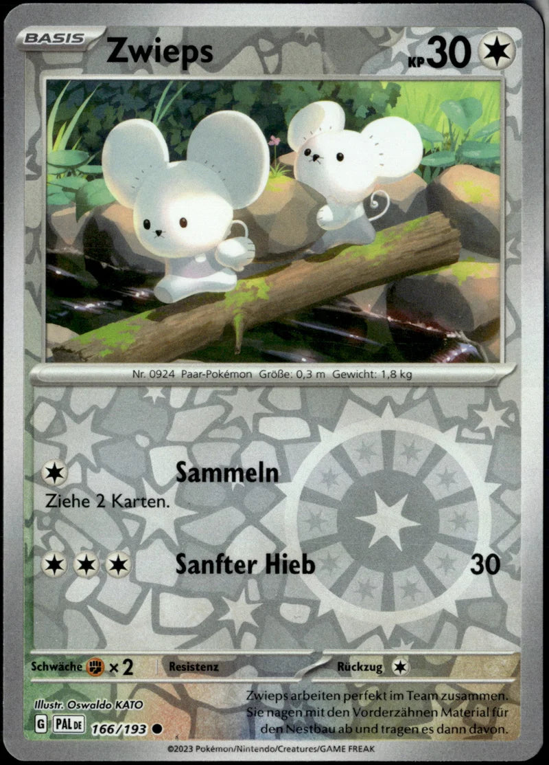 Zwieps 166 Entwicklungen in Paldea Deutsch Near Mint Pokémon Karte