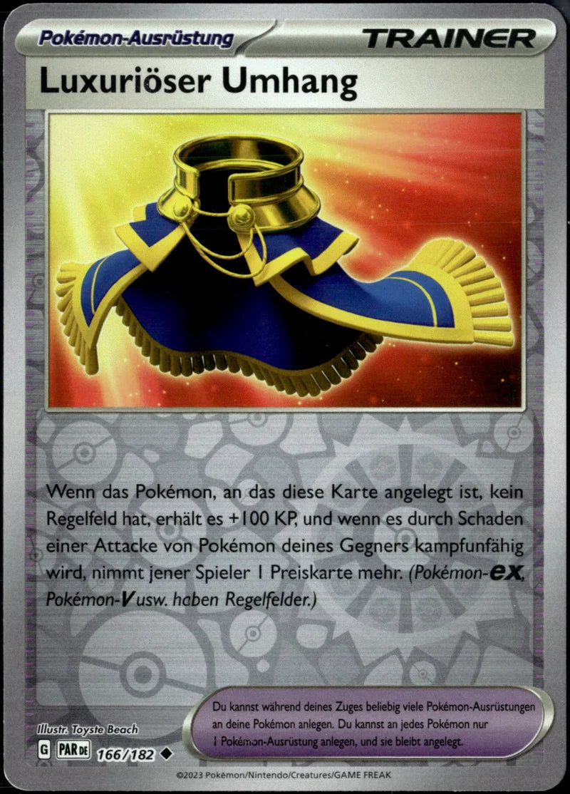Luxuriöser Umhang 166 Paradoxrift Deutsch Near Mint Pokémon Karte