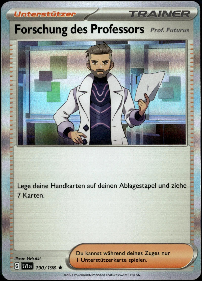 Forschung des Professors 190 Karmesin & Purpur Deutsch Near Mint Pokémon Karte