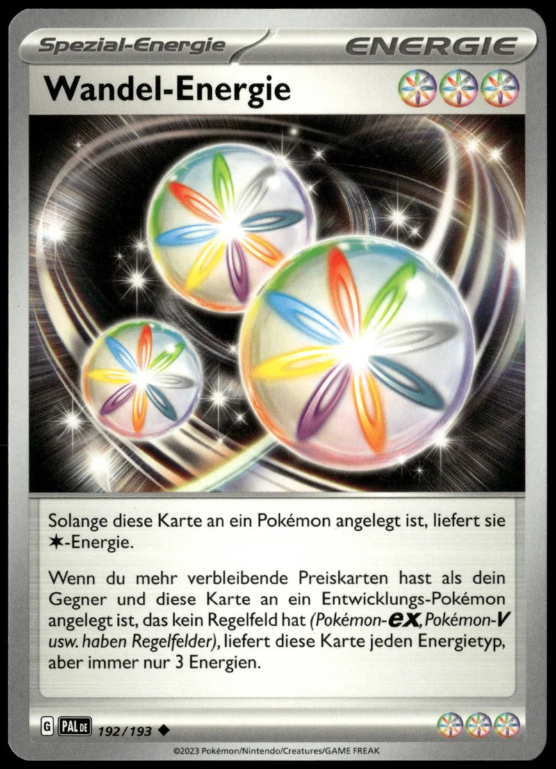 Wandel-Energie 192 Entwicklungen in Paldea Deutsch Near Mint Pokémon Karte