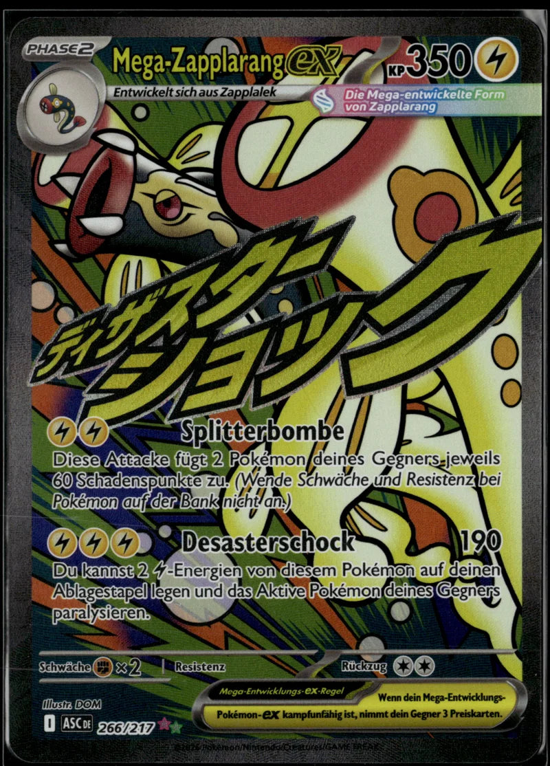 Mega-Zapplarang-ex 266 Erhabene Helden Deutsch Near Mint Pokémon Karte