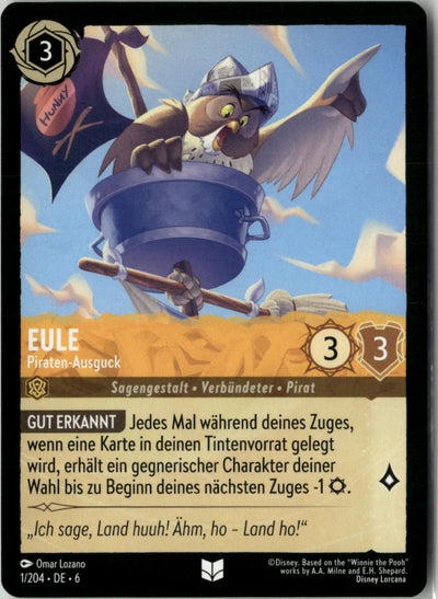 Eule - Piraten-Ausguck | Azurblaues Meer · 001
