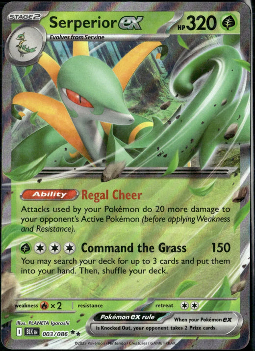 Serperior ex | Black Bolt · 003