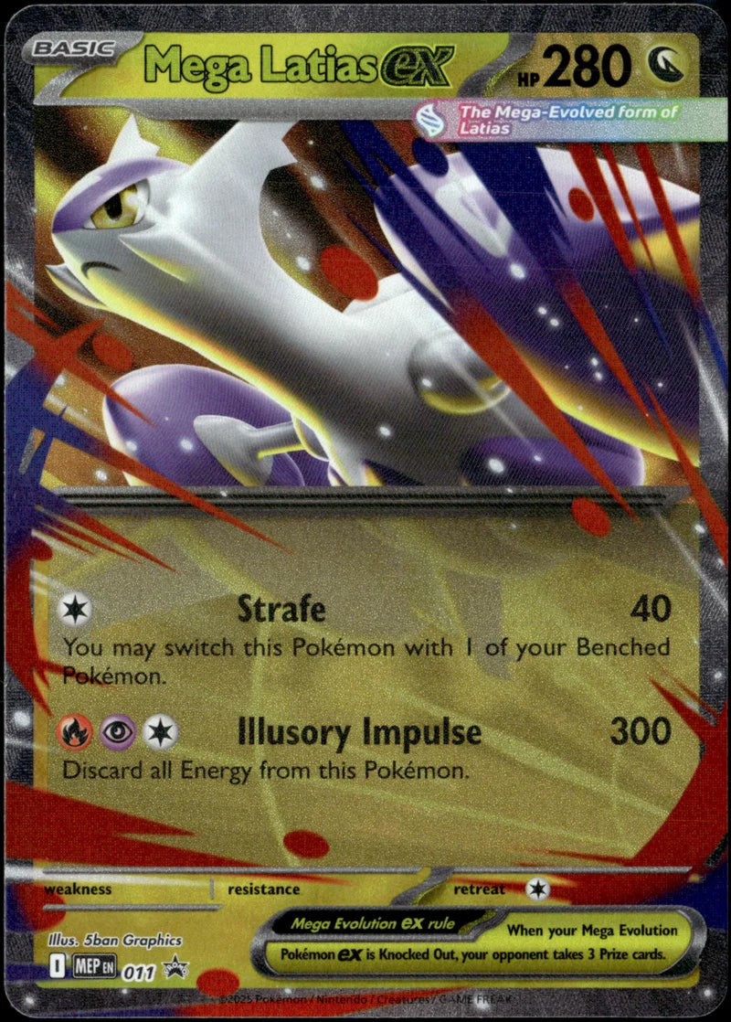 Mega Latias ex 11 MEP Black Star Promos Englisch Near Mint Pokémon Karte