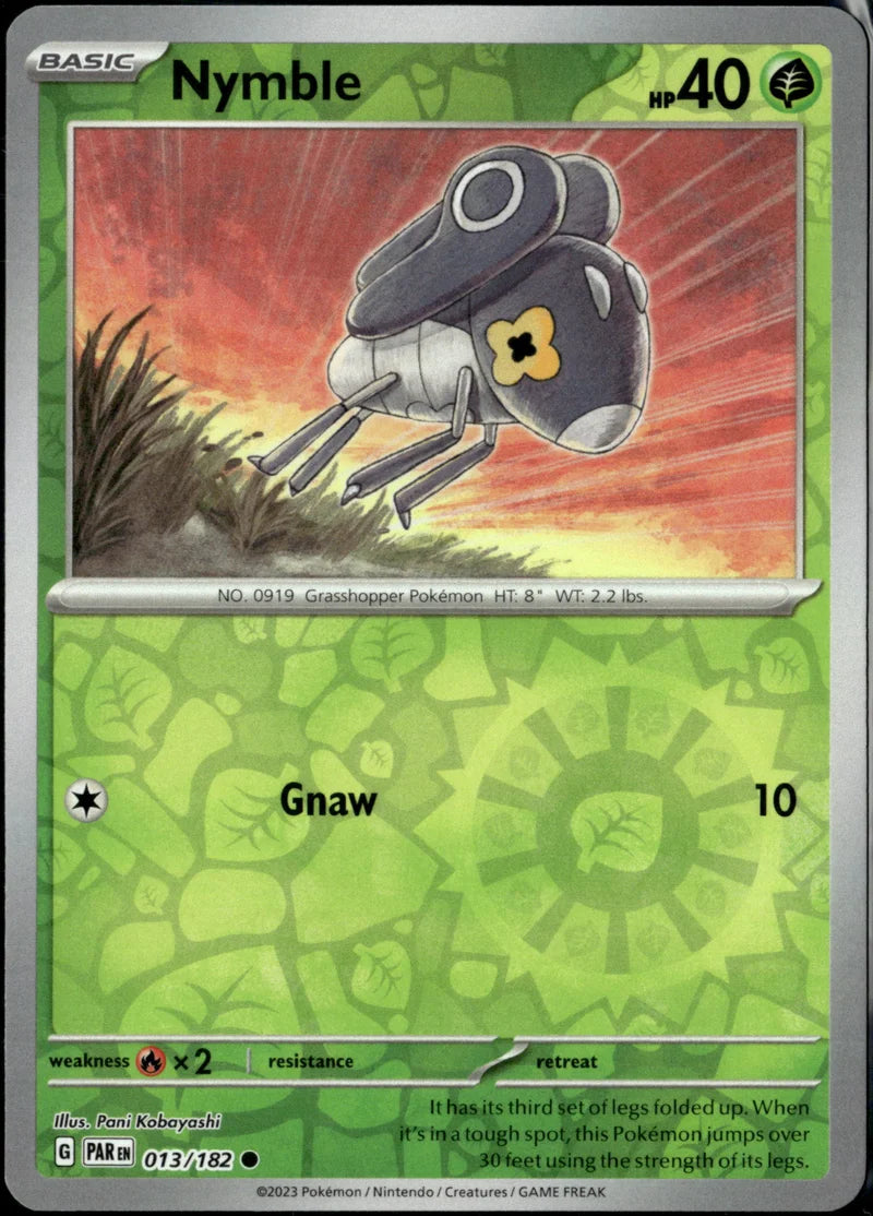 Nymble 013 Paradox Rift Englisch Near Mint Pokémon Karte