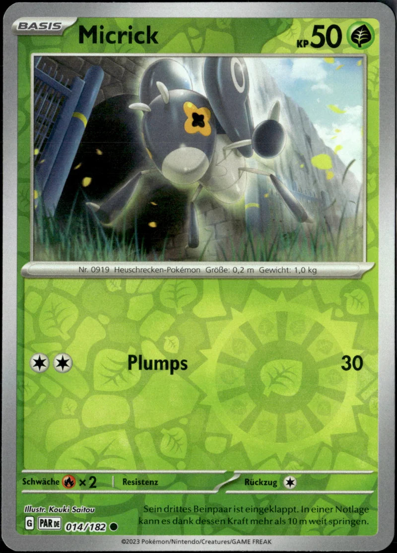 Micrick 014 Paradoxrift Deutsch Near Mint Pokémon Karte