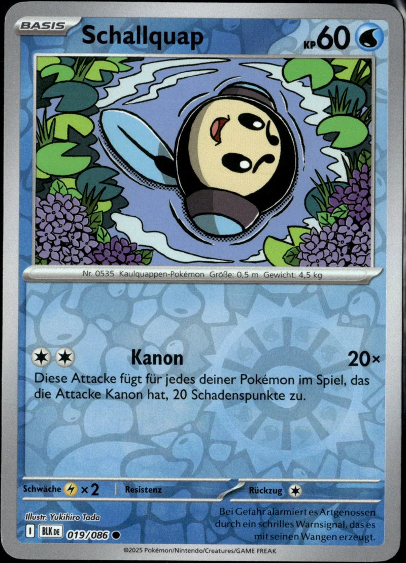 Schallquap 019 Schwarze Blitze Deutsch Near Mint Pokémon Karte