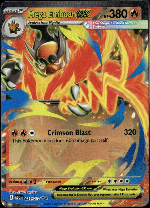 Mega Emboar ex | Ascended Heroes · 031