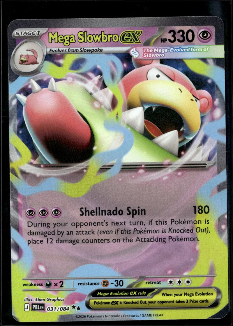 Mega Slowbro ex 031 Pitch Black Englisch Near Mint Pokémon Karte