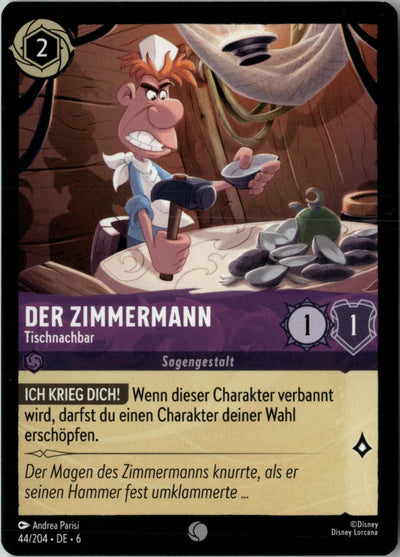 Der Zimmermann - Tischnachbar | Azurblaues Meer · 044