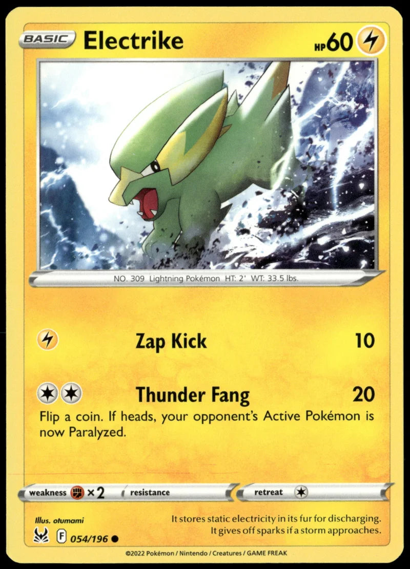 Electrike 054 Lost Origin Englisch Near Mint Pokémon Karte
