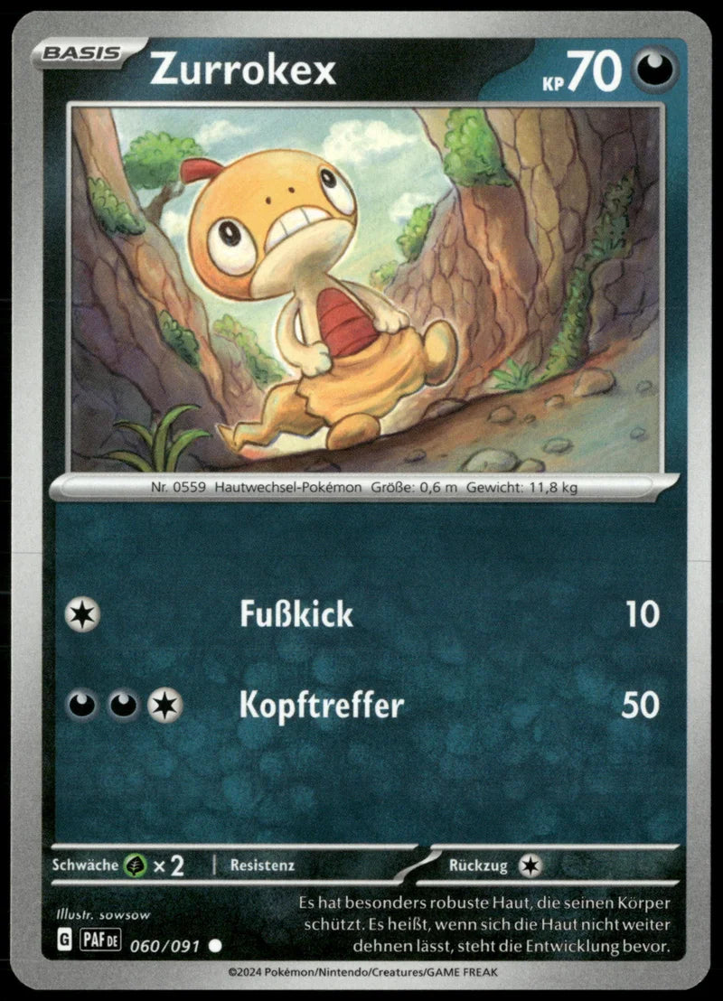 Zurrokex 060 Paldeas Schicksale Deutsch Near Mint Pokémon Karte