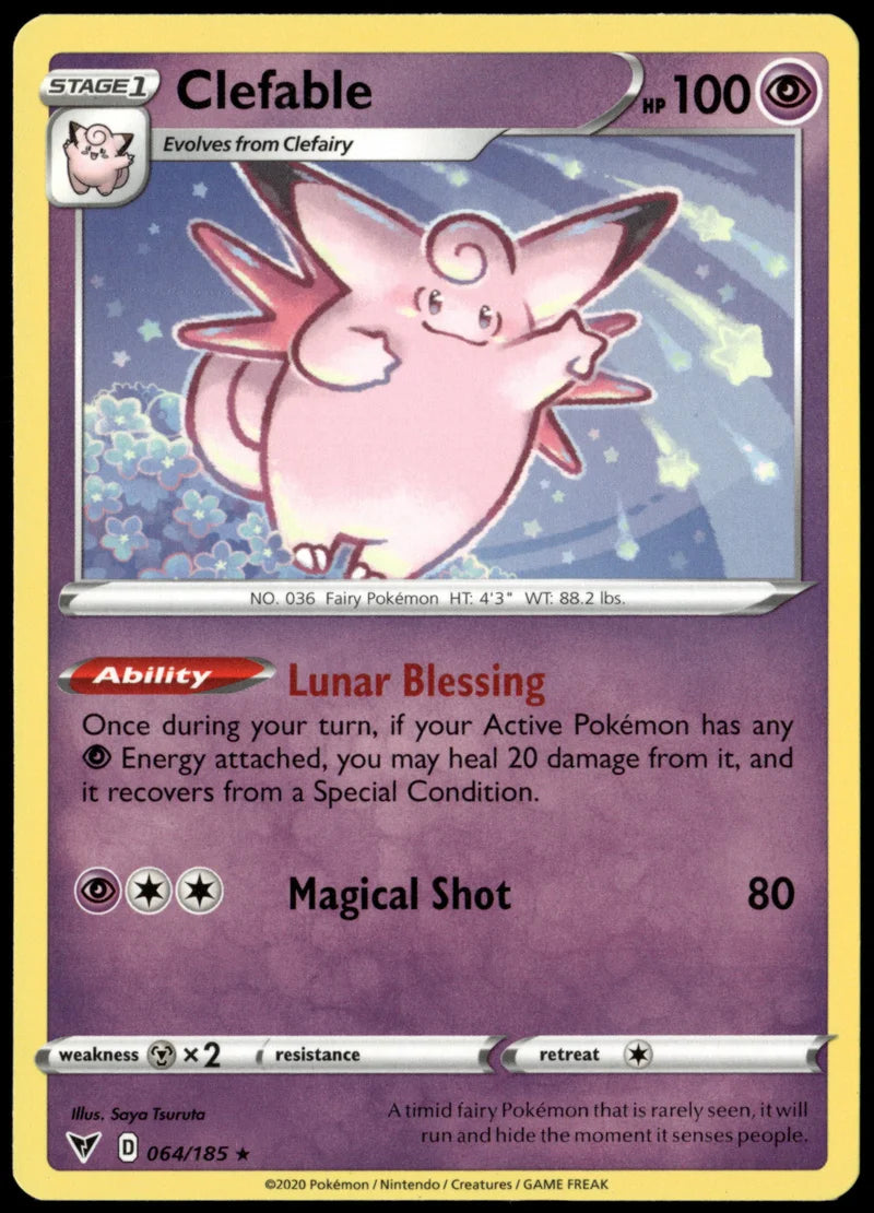 Clefable 64 Vivid Voltage Englisch Near Mint Pokémon Karte