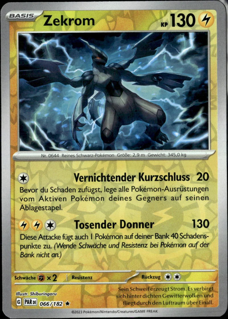 Zekrom 066 Paradoxrift Deutsch Near Mint Pokémon Karte