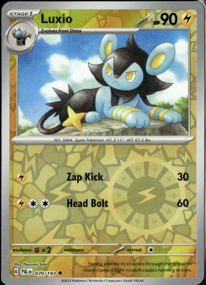 Luxio 070 Paldea Evolved Englisch Near Mint Pokémon Karte