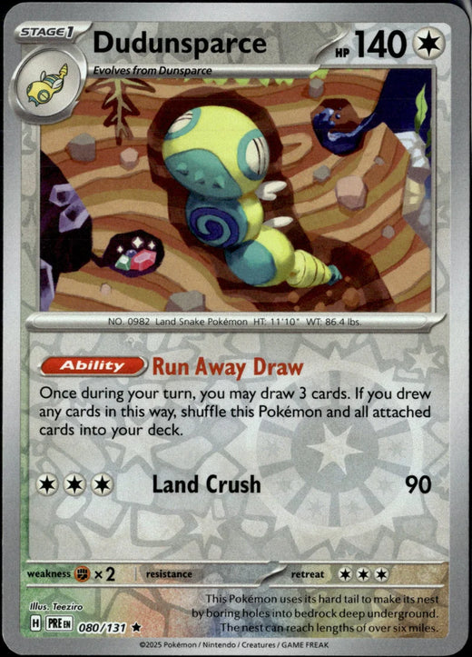 Dudunsparce | Prismatic Evolutions · 080