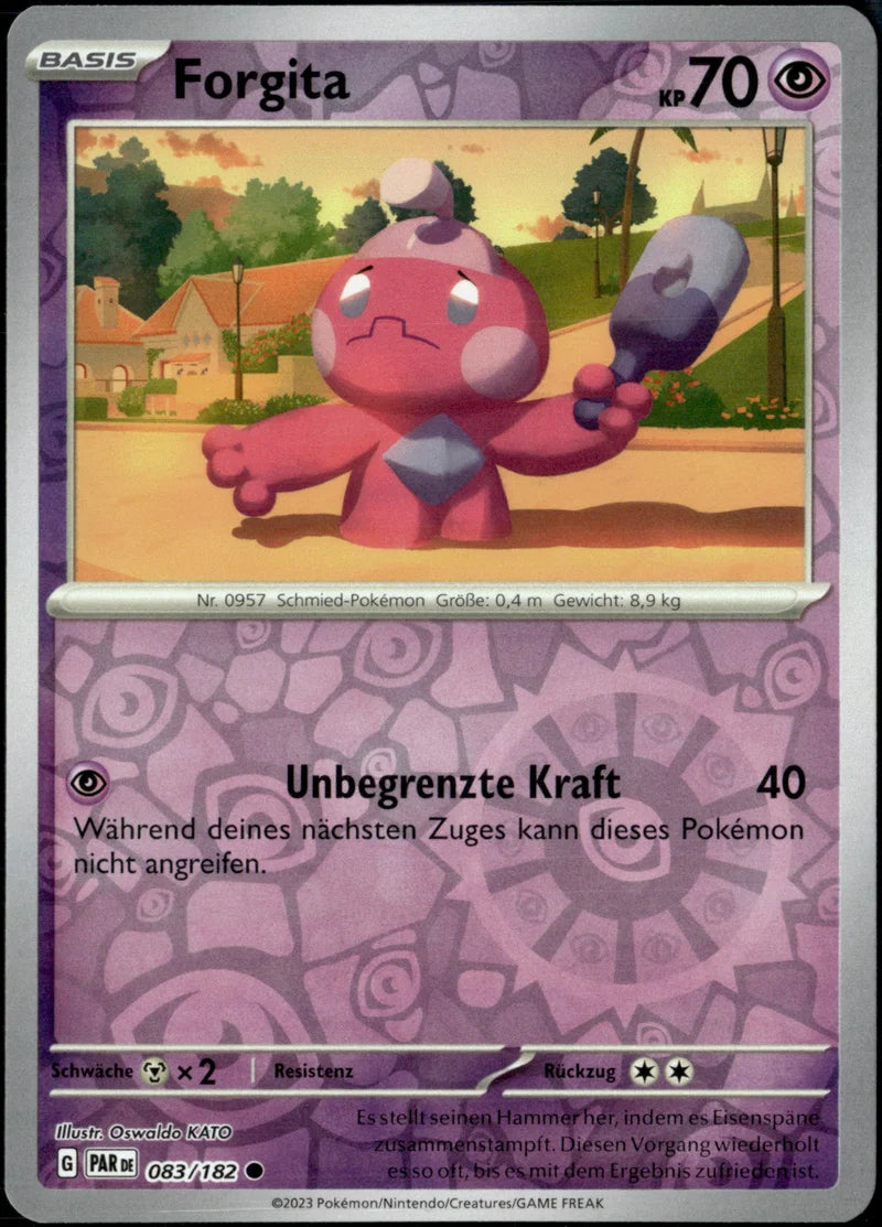 Forgita 083 Paradoxrift Deutsch Near Mint Pokémon Karte