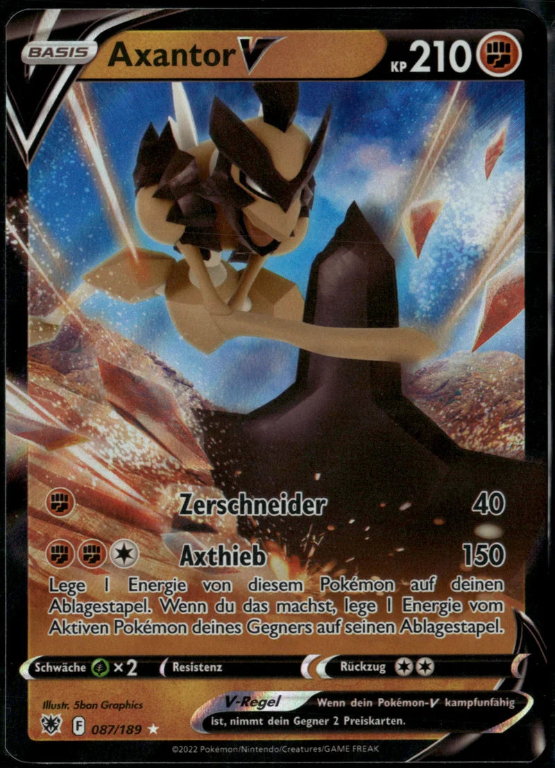 Axantor V 087 Astralglanz Deutsch Near Mint Pokémon Karte