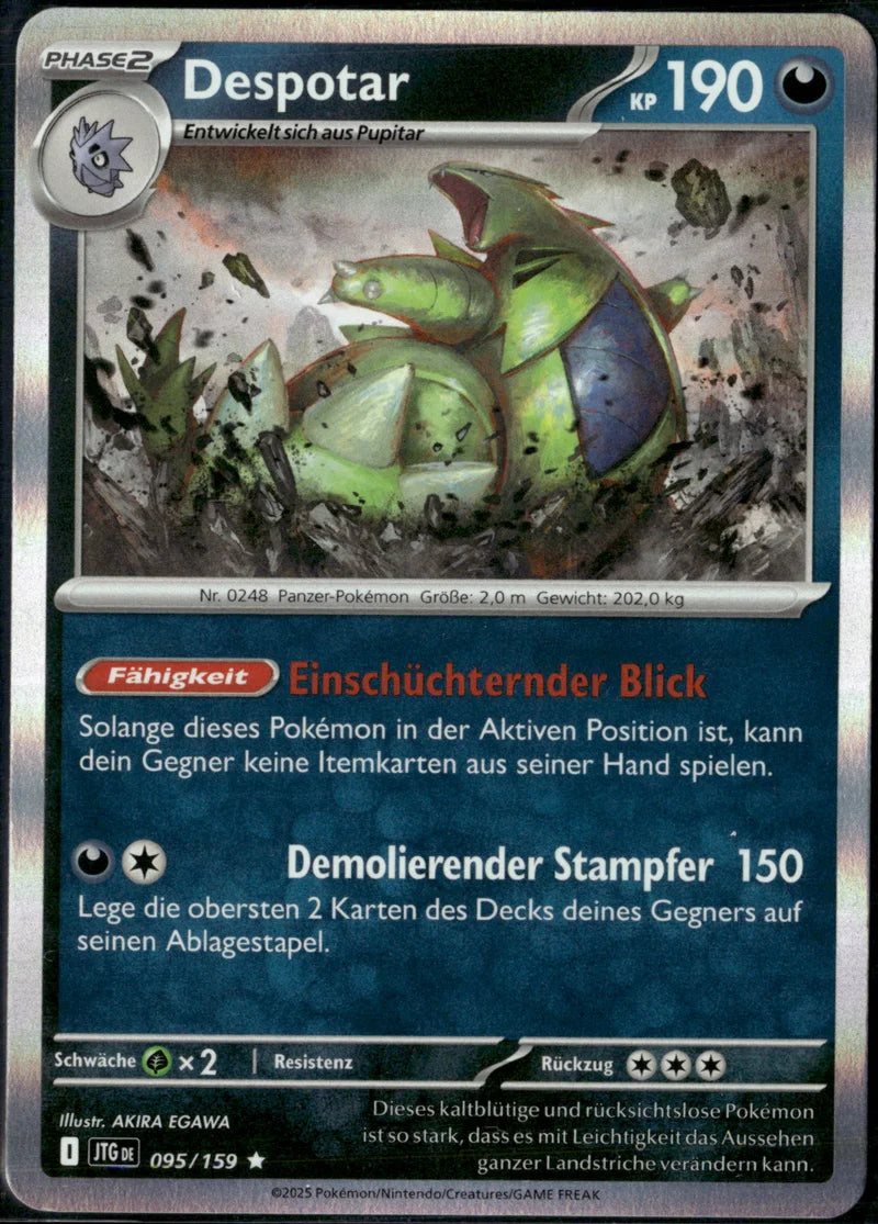 Despotar 095 Reisegefährten Deutsch Near Mint Pokémon Karte