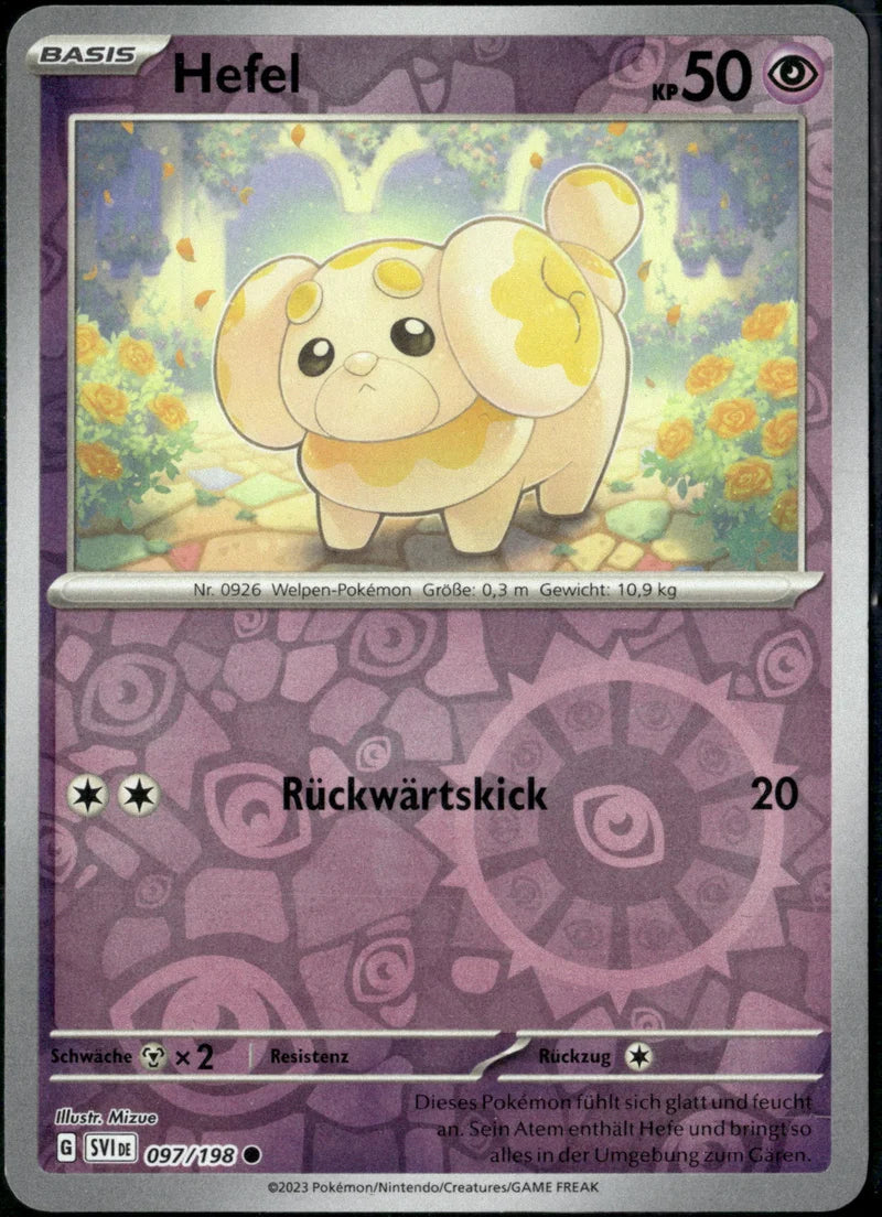 Hefel 097 Karmesin & Purpur Deutsch Near Mint Pokémon Karte