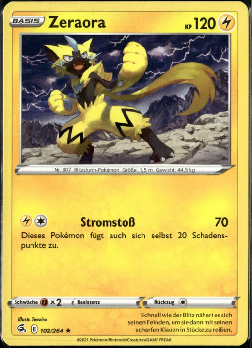 Zeraora | Fusions Angriff · 102