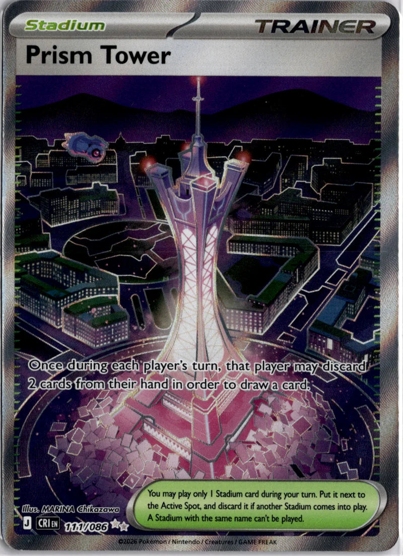 Prism Tower 111 Chaos Rising Englisch Near Mint Pokémon Karte