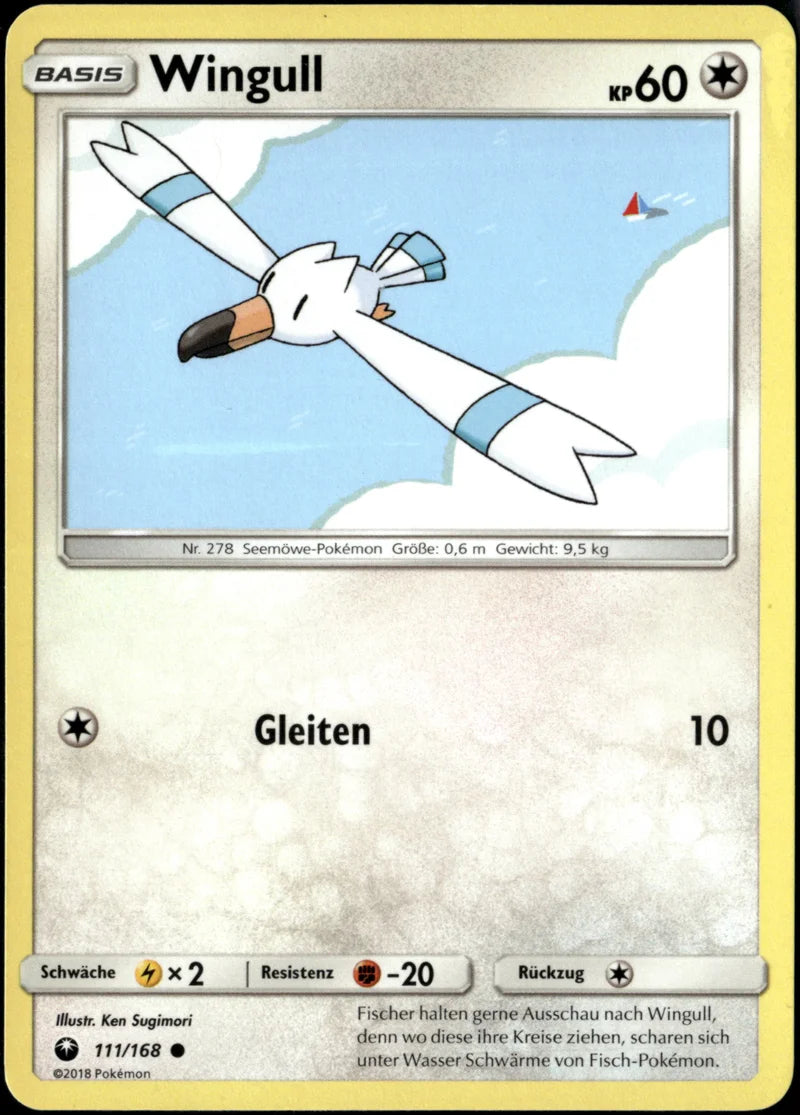 Wingull 111 Sturm Am Firmament Deutsch Near Mint Pokémon Karte