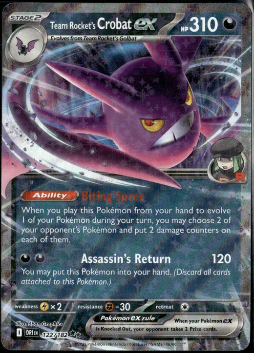 Team Rocket's Crobat ex | Destined Rivals · 122