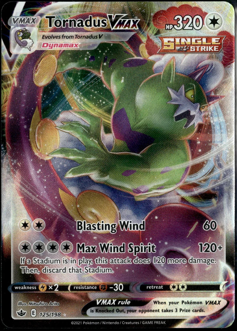 Tornadus VMAX 125 Chilling Reign Englisch Near Mint Pokémon Karte