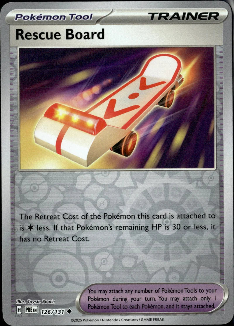 Rescue Board 126 Prismatic Evolutions Englisch Near Mint Pokémon Karte