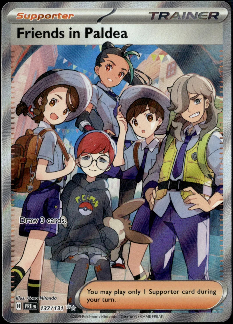 Friends in Paldea 137 Prismatic Evolutions Englisch Near Mint Pokémon Karte