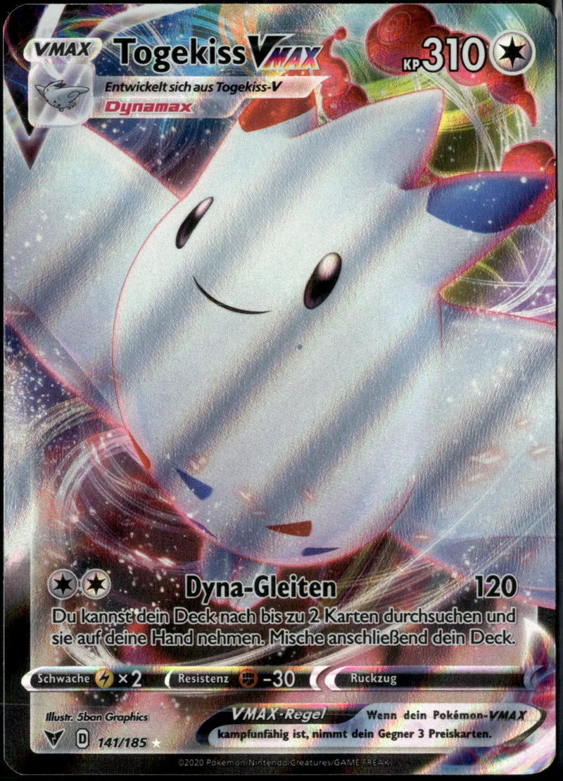 Togekiss VMAX 141 Farbenschock Deutsch Near Mint Pokémon Karte