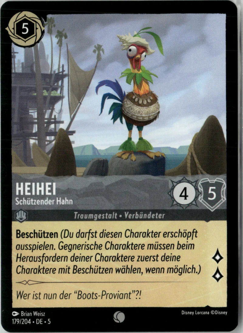 HeiHei - Schützender Hahn 179 Himmelsleuchten Deutsch Near Mint Disney Lorcana Karte