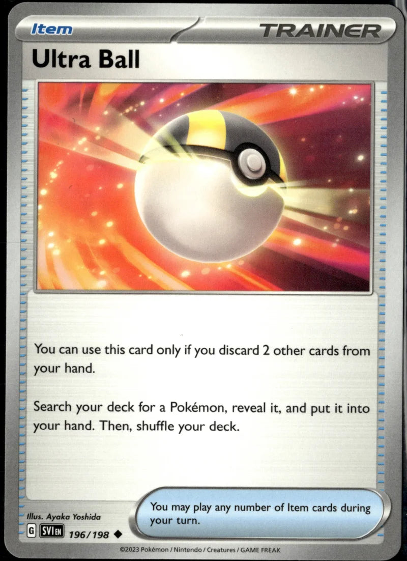 Ultra Ball 196 Scarlet & Violet Englisch Near Mint Pokémon Karte
