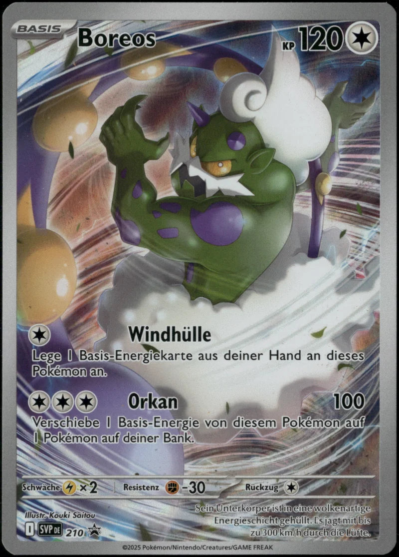 Boreos 210 SVP Black Star Promos Deutsch Near Mint Pokémon Karte