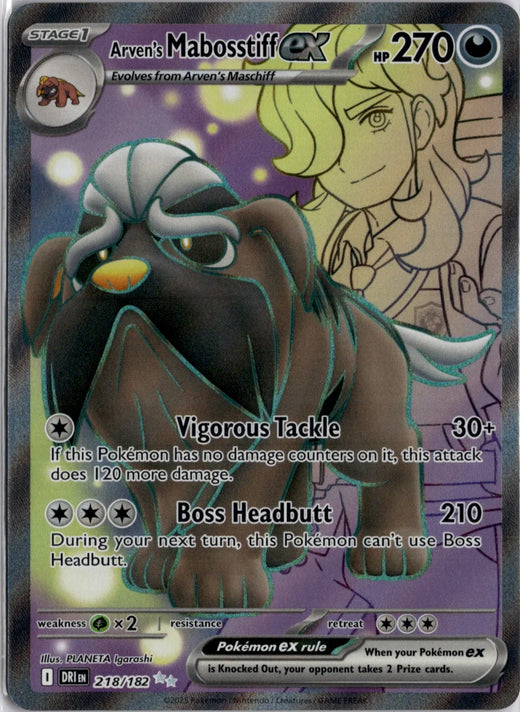 Arven's Mabosstiff ex | Destined Rivals · 218