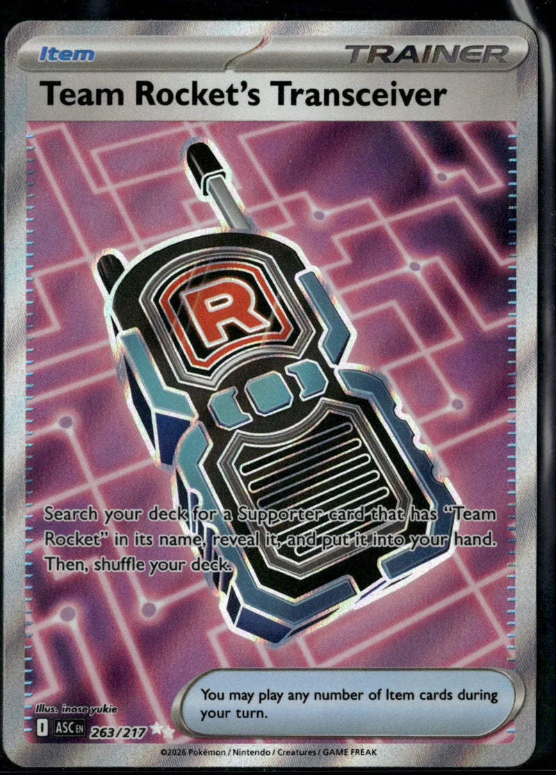Team Rocket's Transceiver 263 Ascended Heroes Englisch Near Mint Pokémon Karte