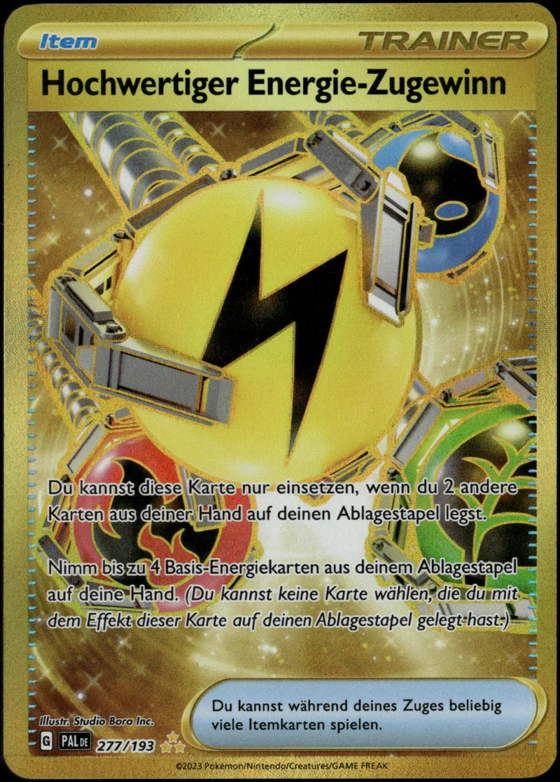 Hochwertiger Energie-Zugewinn 277 Entwicklungen in Paldea Deutsch Near Mint Pokémon Karte