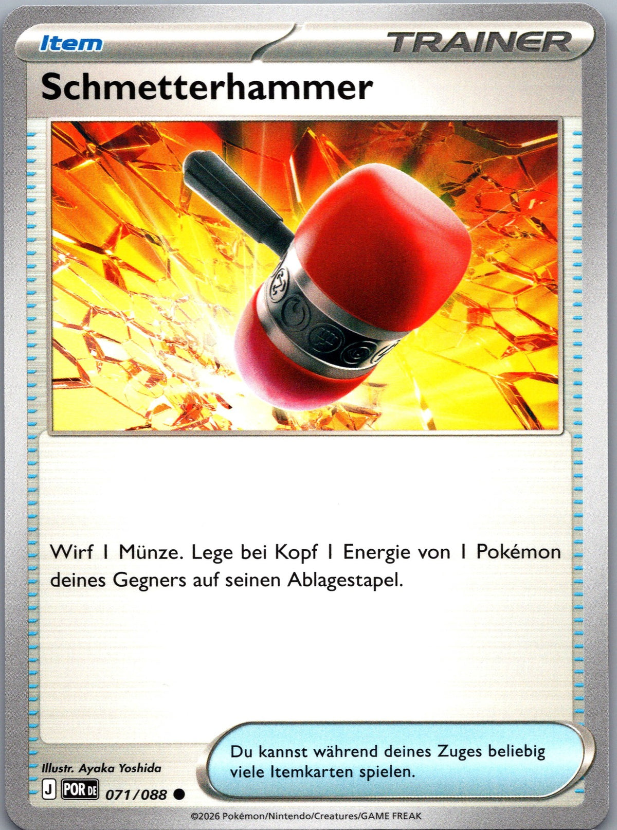 Schmetterhammer 71 Optimale Ordnung [POR] Deutsch Near Mint Pokémon Karte