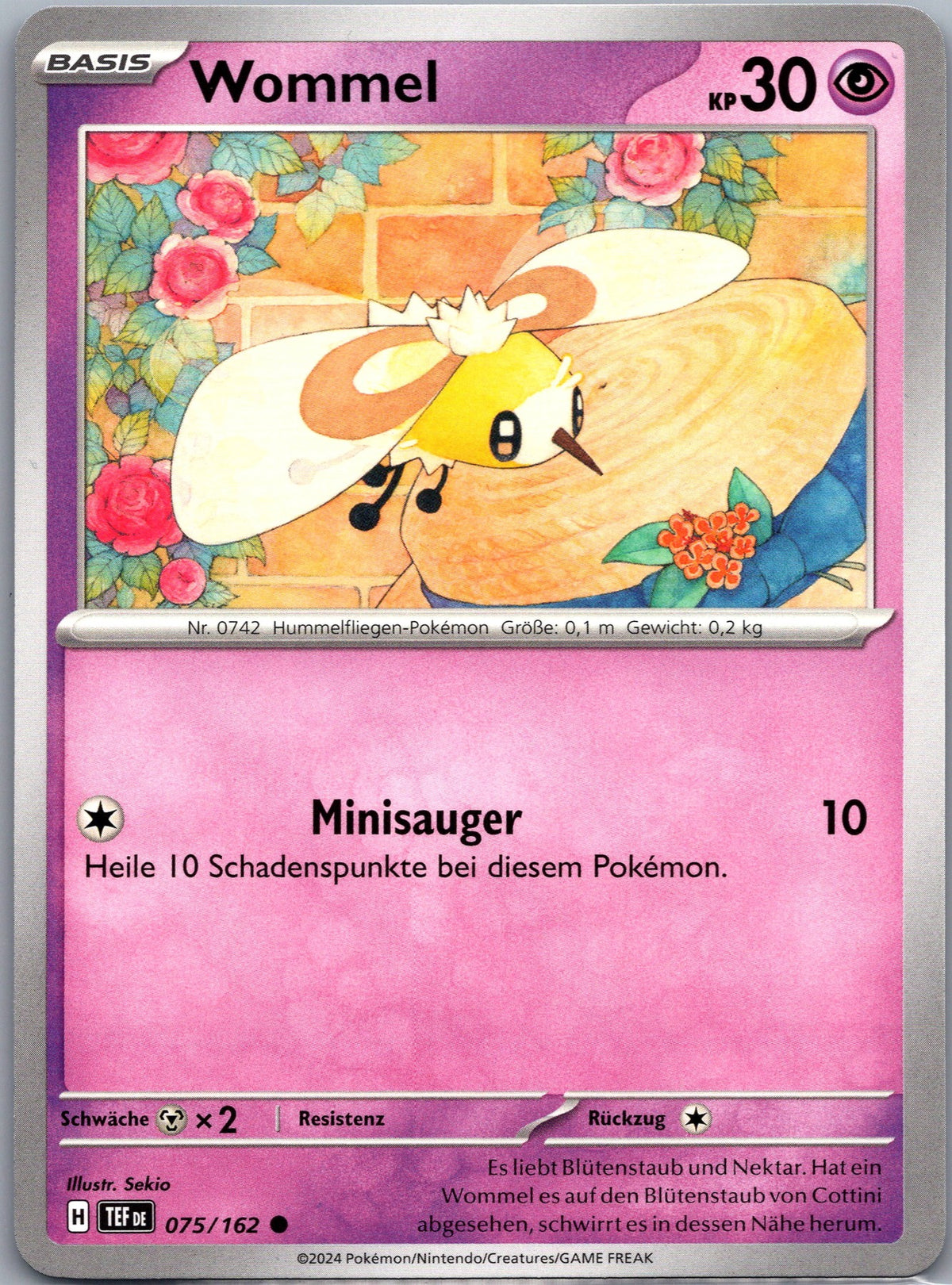 Wommel 75 Gewalten der Zeit [TEF] Deutsch Near Mint Pokémon Karte