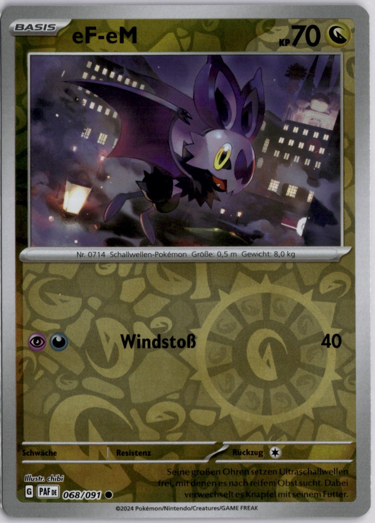 eF-eM 68 Paldeas Schicksale Deutsch Near Mint Pokémon Karte