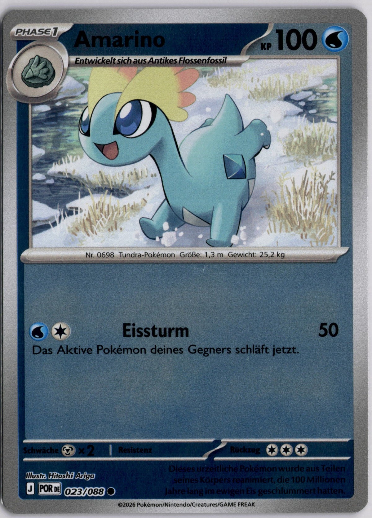 Amarino 23 Optimale Ordnung Deutsch Near Mint Pokémon Karte