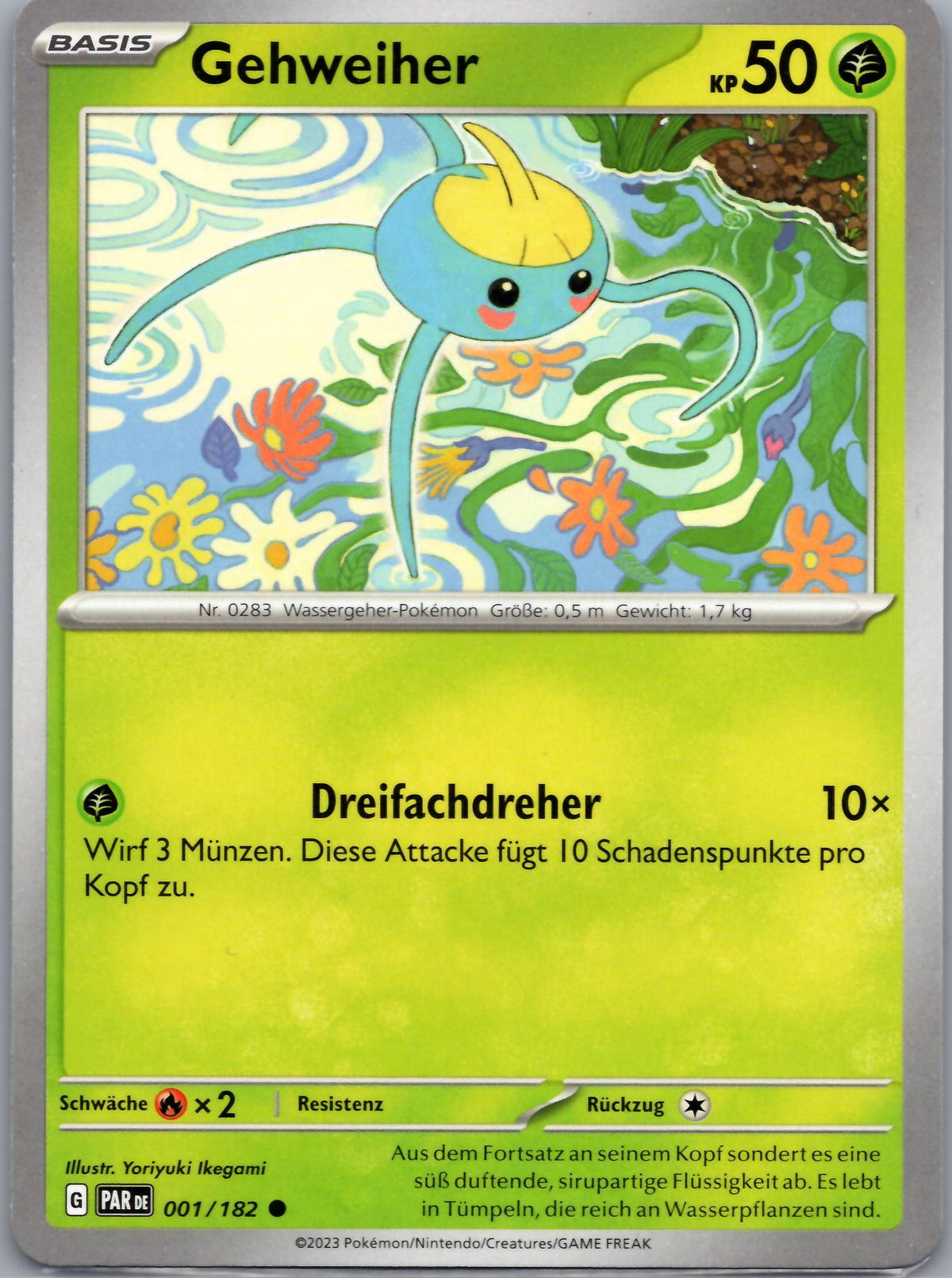 Gehweiher 1 Paradoxrift [PAR] Deutsch Near Mint Pokémon Karte