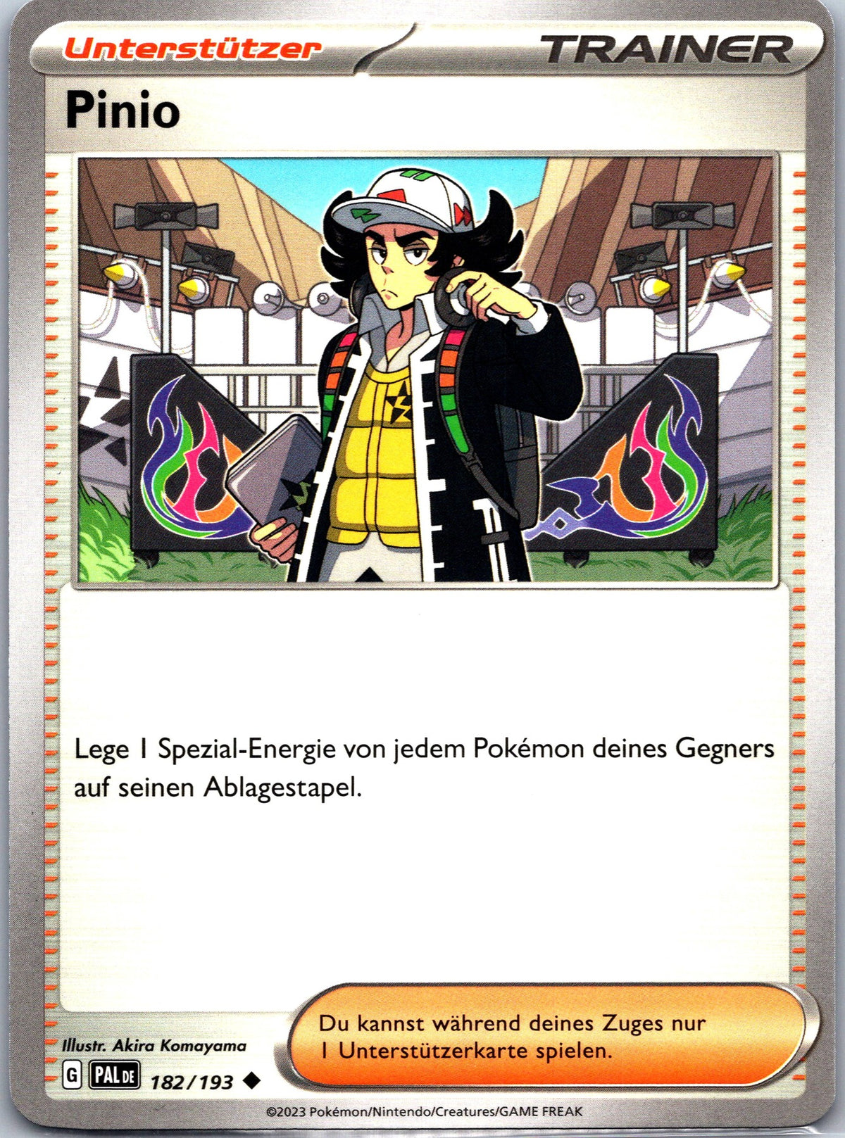 Pinio 182 Entwicklungen in Paldea [PAL] Deutsch Near Mint Pokémon Karte