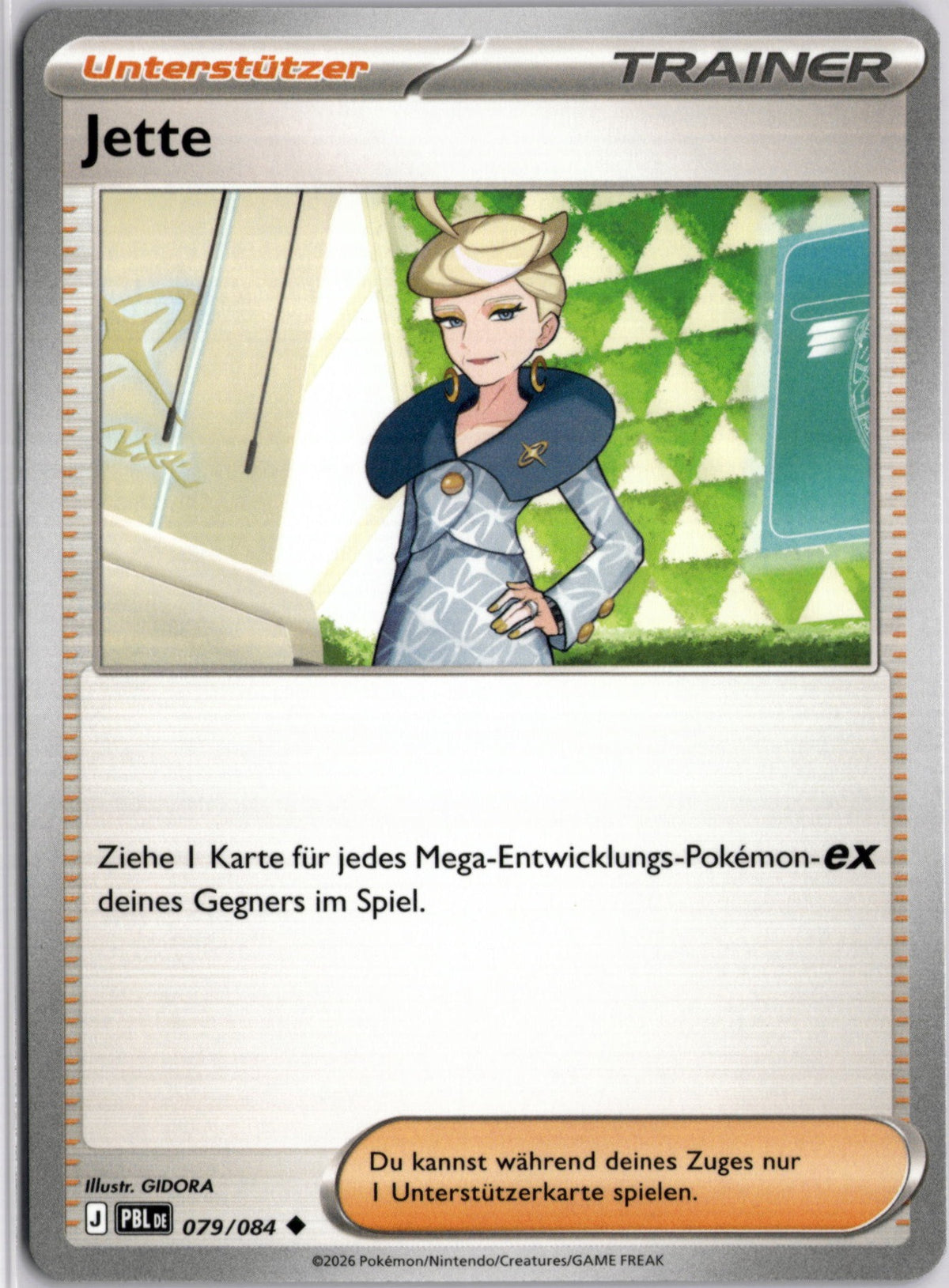 Jette 79 Dunkelnacht Deutsch Near Mint Pokémon Karte