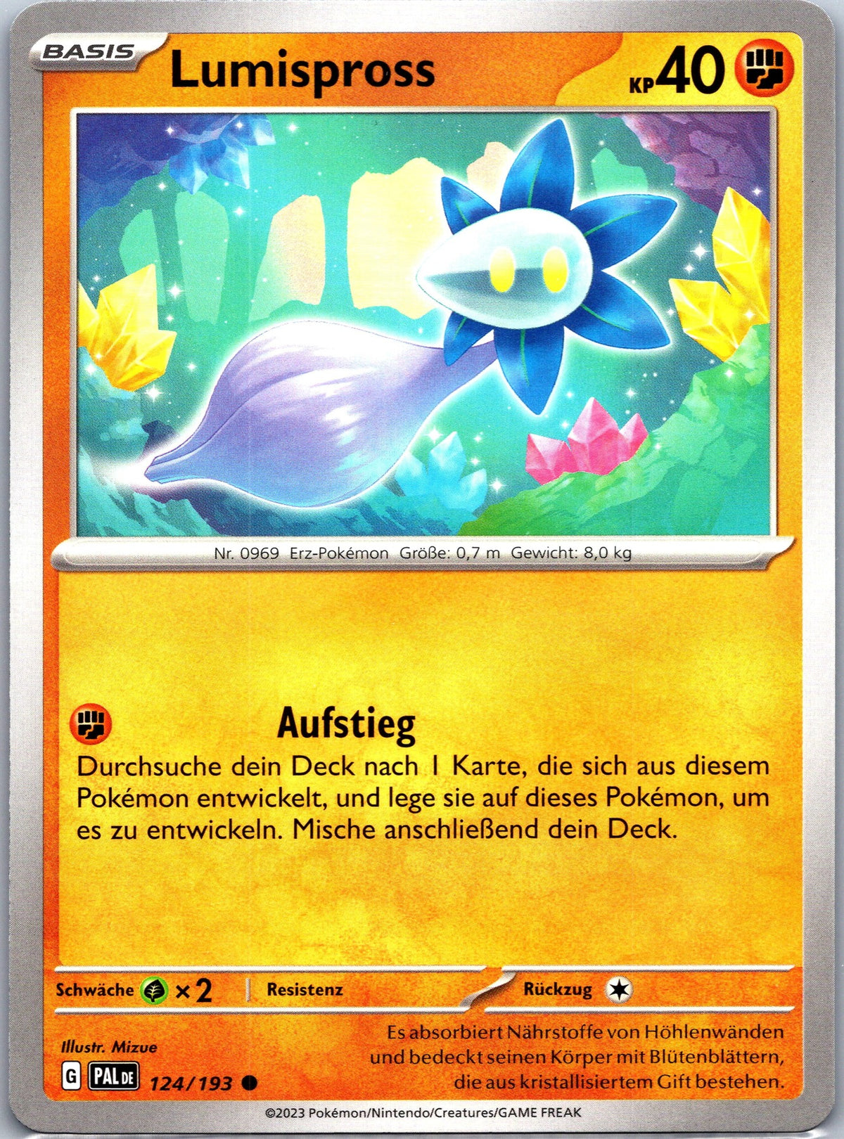 Lumispross 124 Entwicklungen in Paldea [PAL] Deutsch Near Mint Pokémon Karte